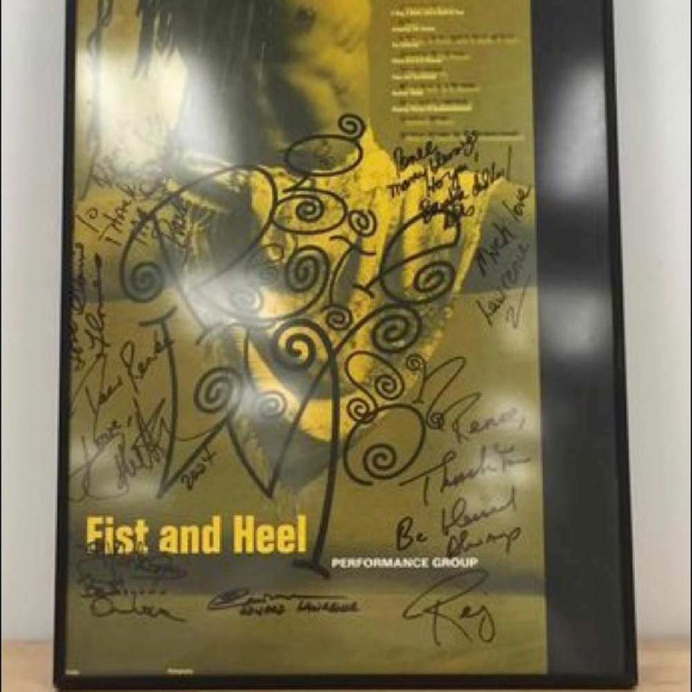 Autographed Reggie Wilson/Fist And Heel Poster